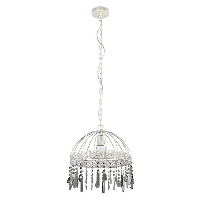 Ripplamp Eglo Steeleville hõbedane/kristallid