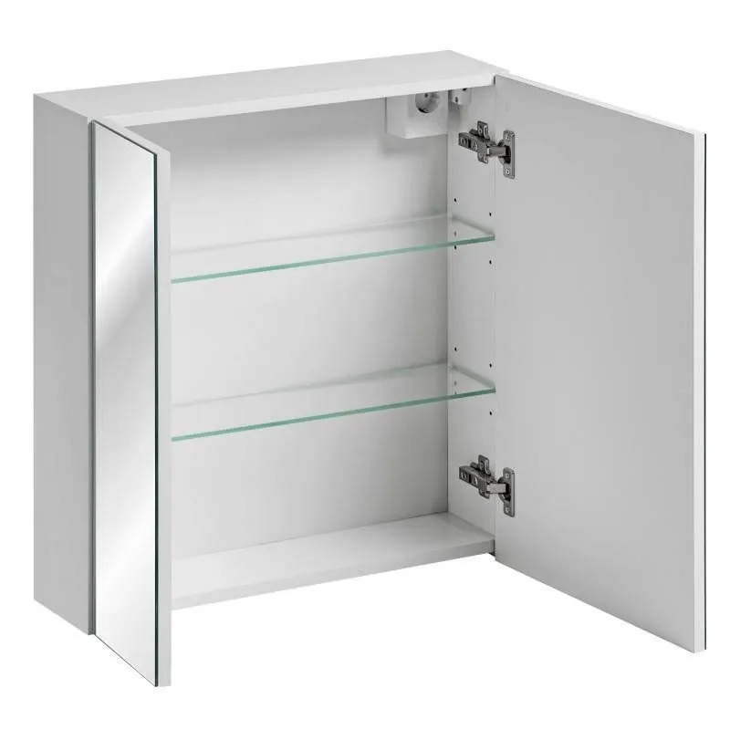 Peegelkapp Leonardo 60 valge