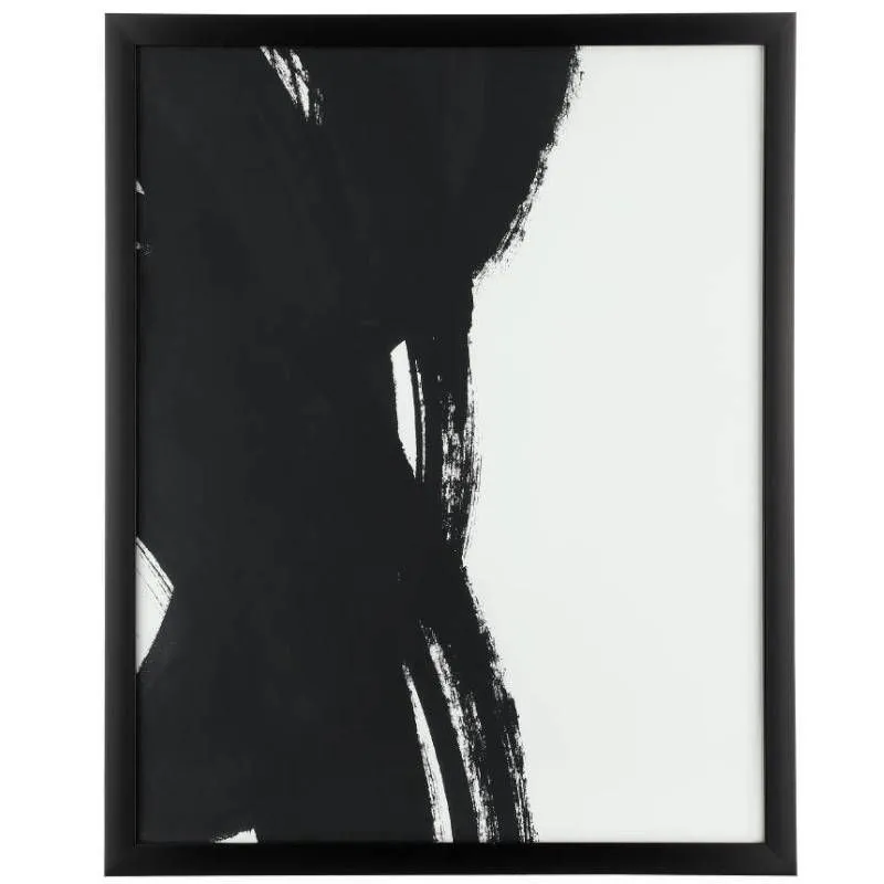 Seinapilt Roberval 43x53 must/valge