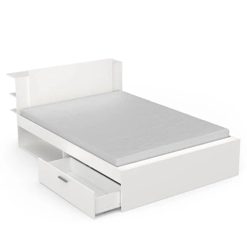 Voodi Life sahtlitega 140x190/200 valge