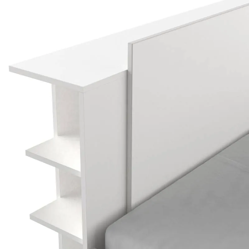 Voodi Life sahtlitega 140x190/200 valge