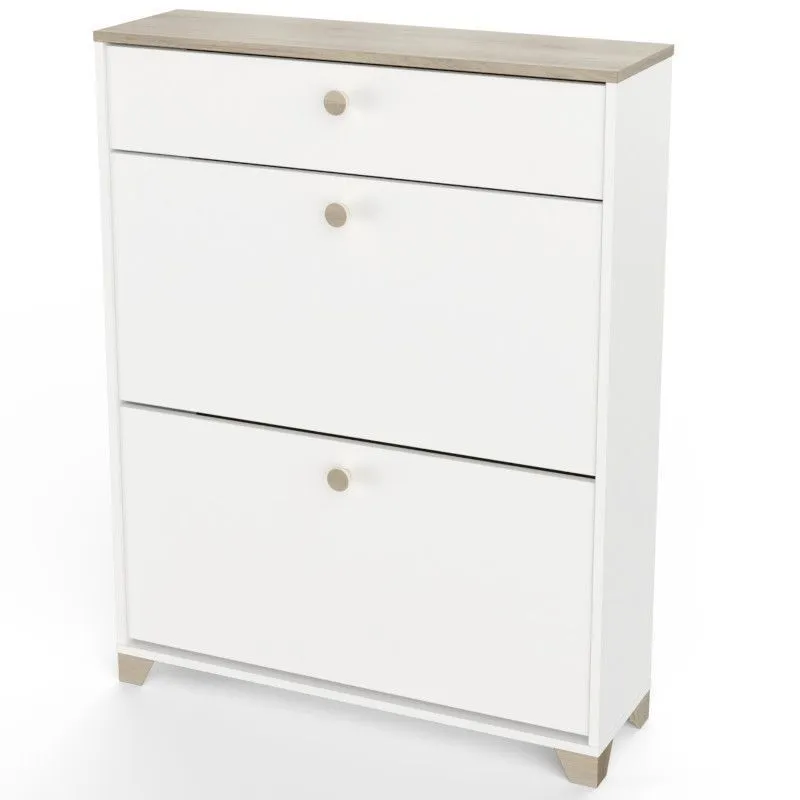 Jalanõudekapp Izzy kronberg/valge