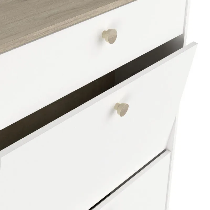 Jalanõudekapp Izzy kronberg/valge