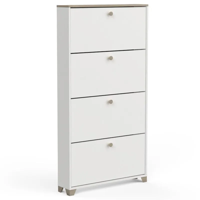 Jalanõudekapp Izzy kronberg/valge