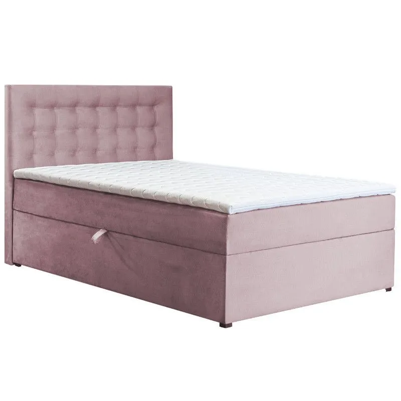 Pesukastiga kontinentaalvoodi Marina pocket 120x200 vanaroosa