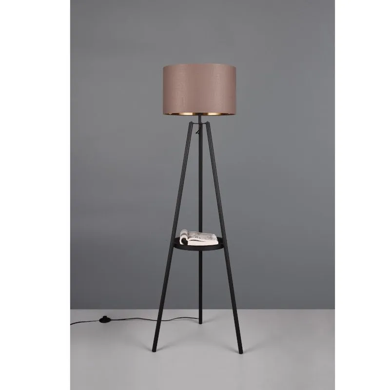 Põrandalamp Colette must/taupe