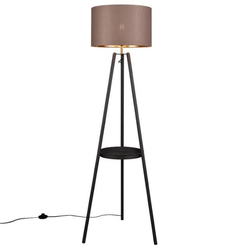 Põrandalamp Colette must/taupe
