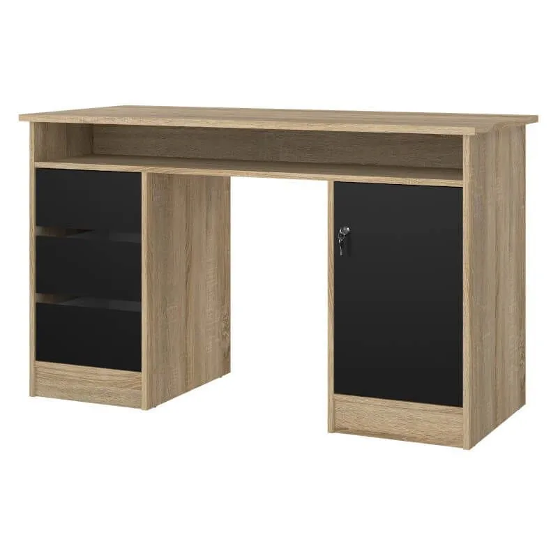 Kirjutuslaud Function 3s1u tamm/must