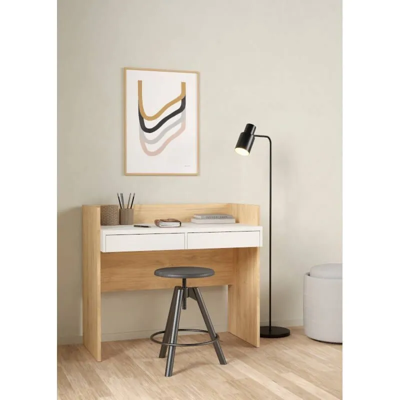 Kirjutuslaud Function 2s hickory/valge