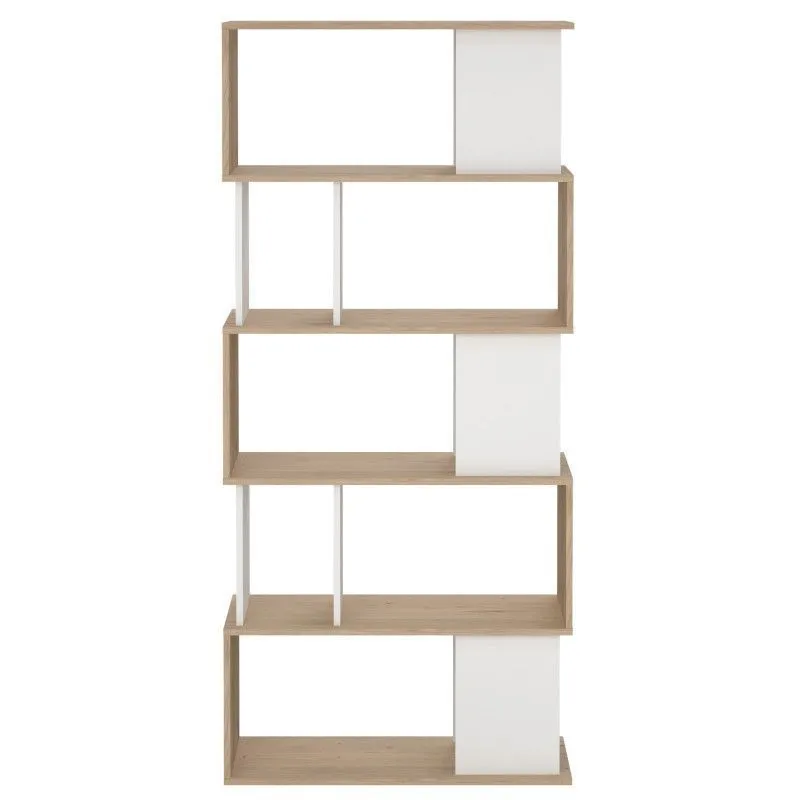 Raamaturiiul Maze hickory/valge