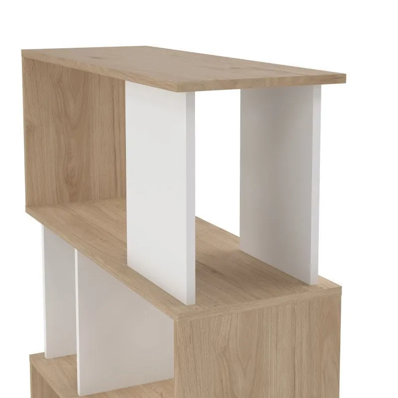 Raamaturiiul Maze hickory/valge