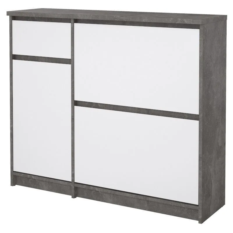 Jalatsikapp Naia 3u1s betoonhall/valge kõrgläige