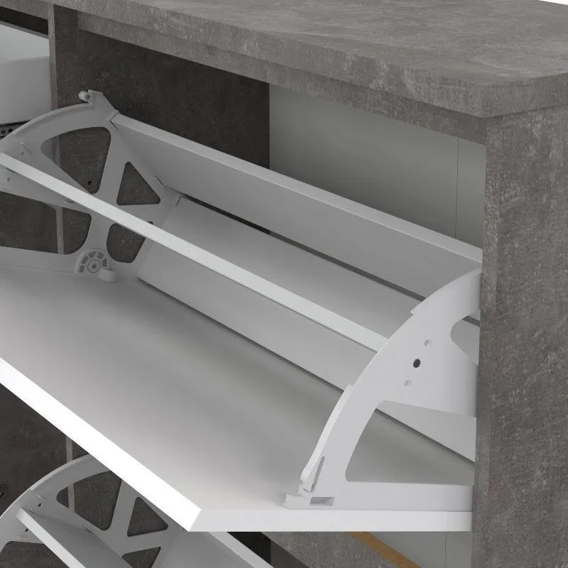 Jalatsikapp Naia 3u1s betoonhall/valge kõrgläige