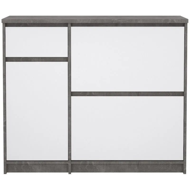 Jalatsikapp Naia 3u1s betoonhall/valge kõrgläige