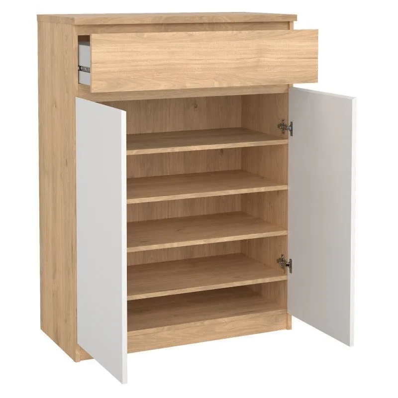 Jalatsikapp Naia 2u1s hickory/valge