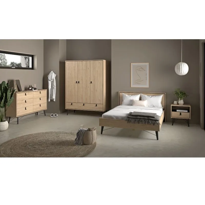 Voodi Ry 140x200 hickory