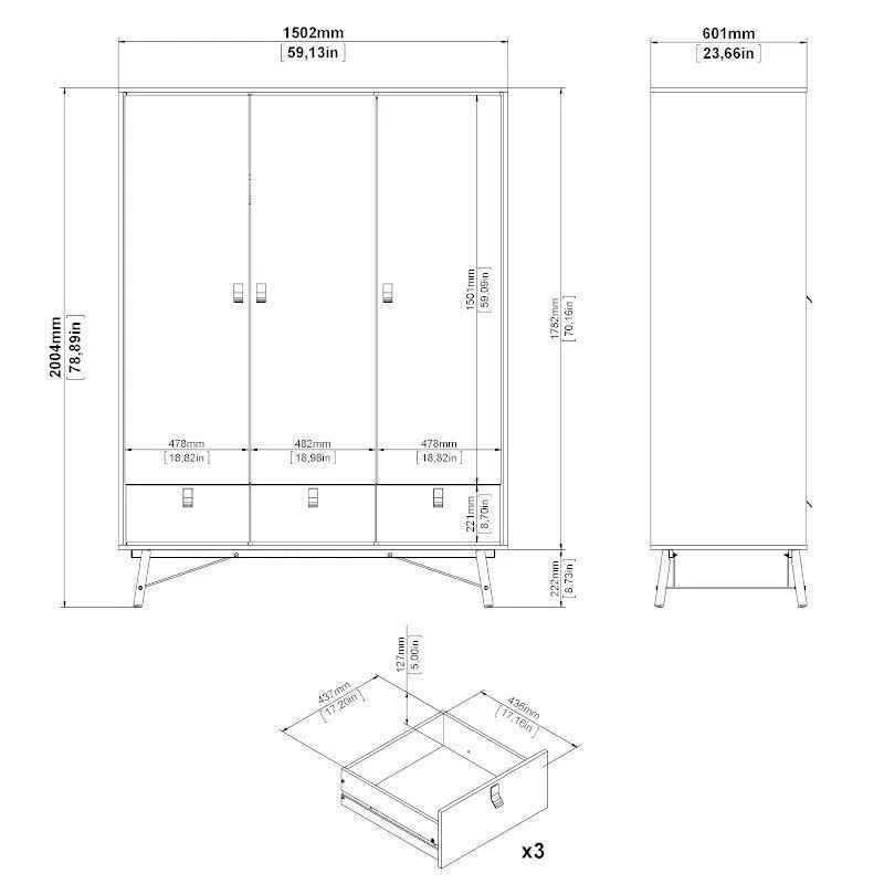 Riidekapp Ry hickory