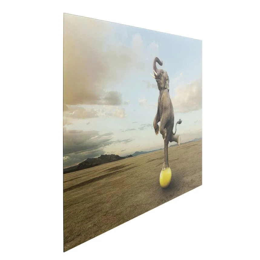 Klaaspilt Balance Elephant 150x240
