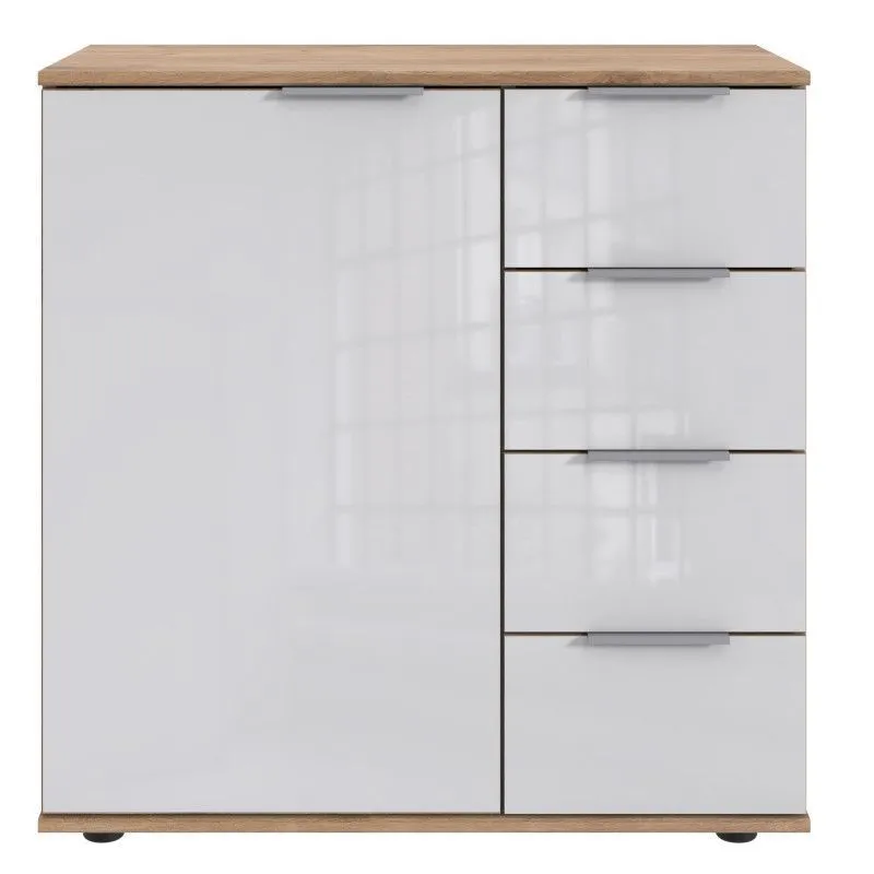 Kummut Easy Plus C tammeplank/valge klaas