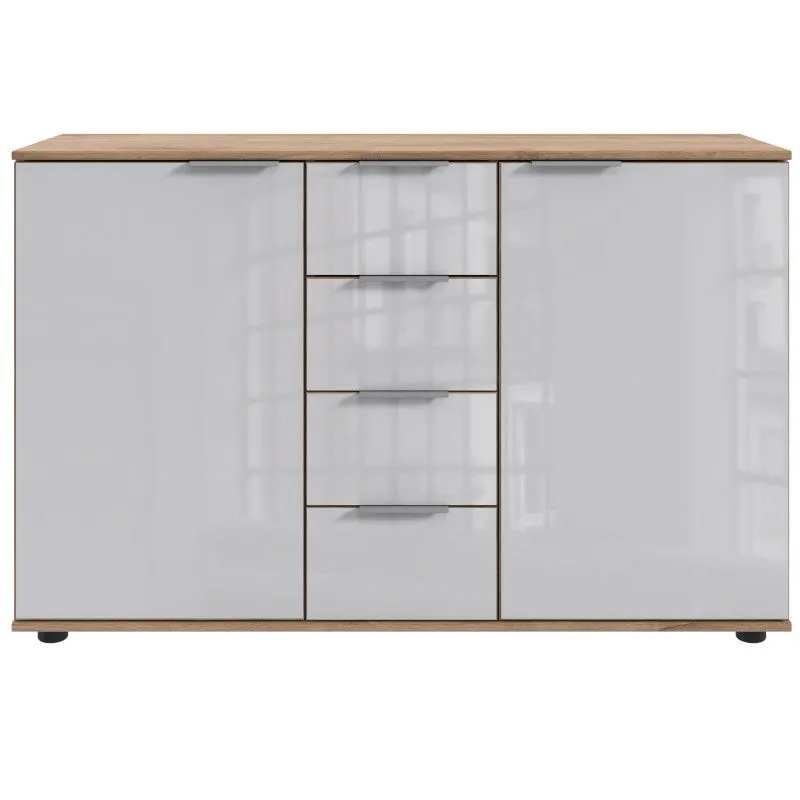 Kummut Easy Plus C tammeplank/valge klaas