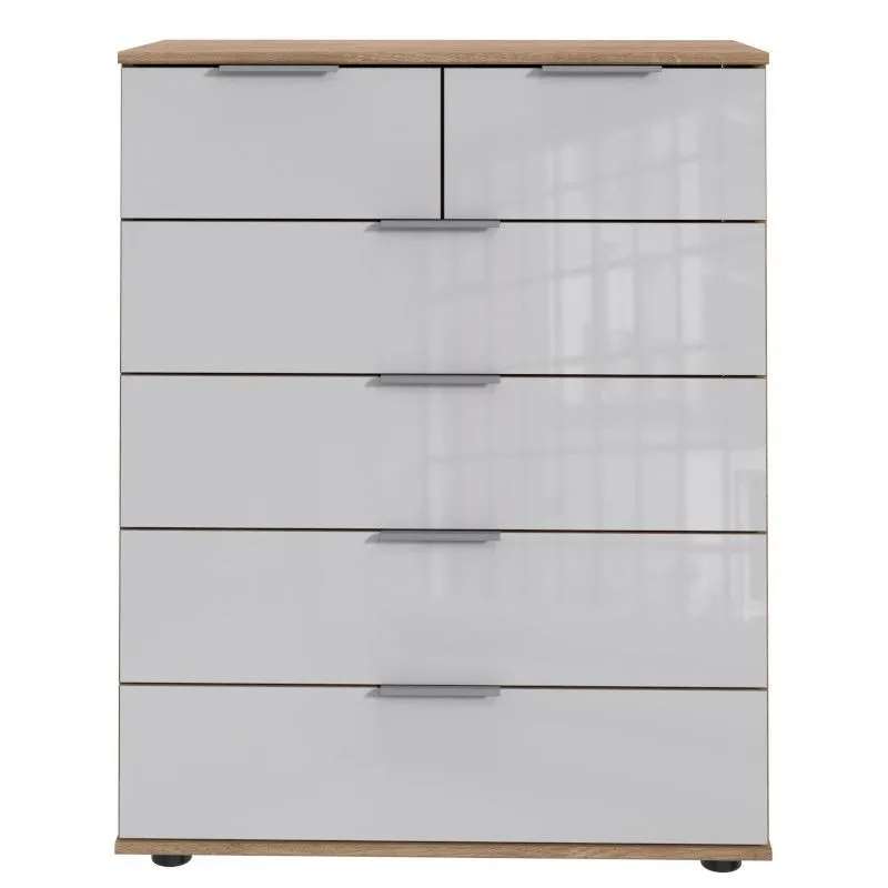 Kummut Easy Plus C tammeplank/valge klaas