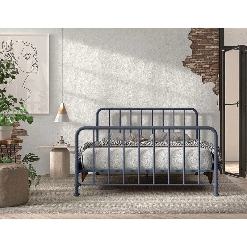 Voodi Bronxx 160x200 tumesinine