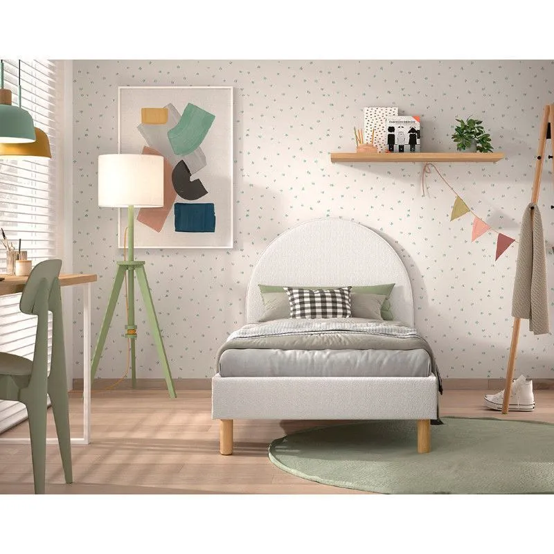Voodi Moon 90x200 buklee valge