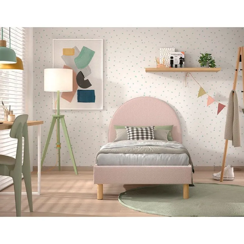 Voodi Moon 90x200 buklee roosa