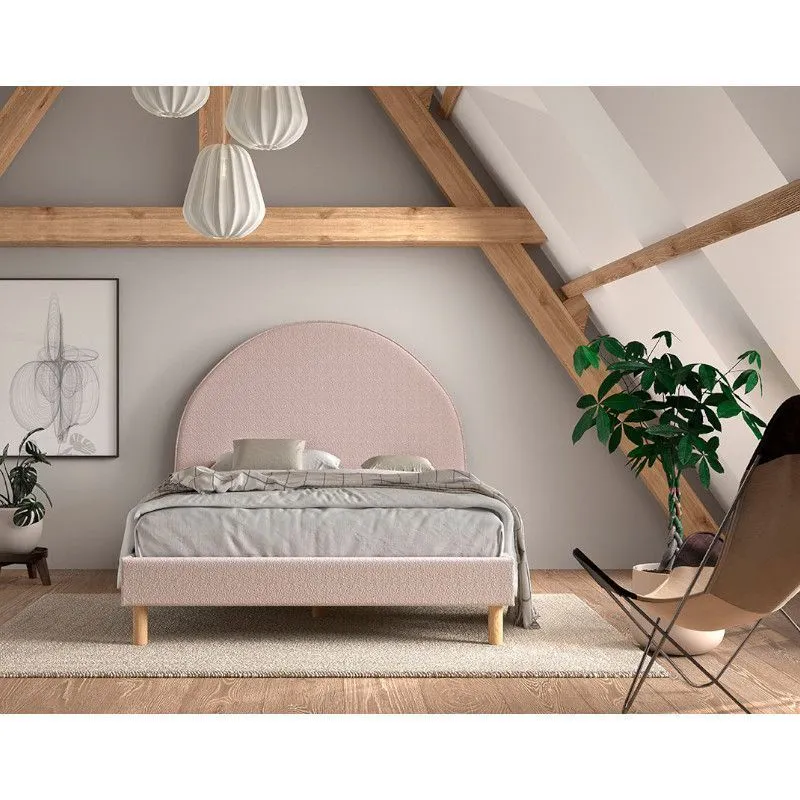 Voodi Moon 140x200 buklee roosa