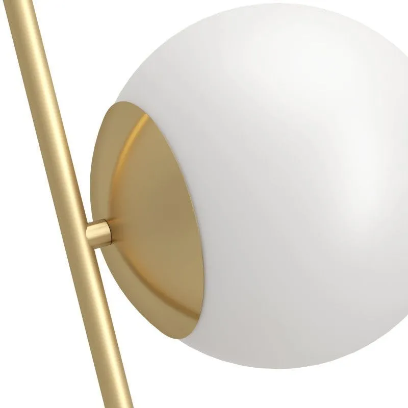 Põrandalamp Eglo Rondo messing/valge