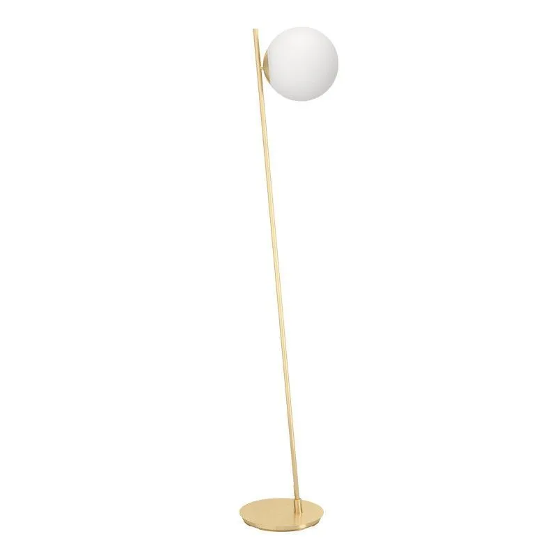 Põrandalamp Eglo Rondo messing/valge