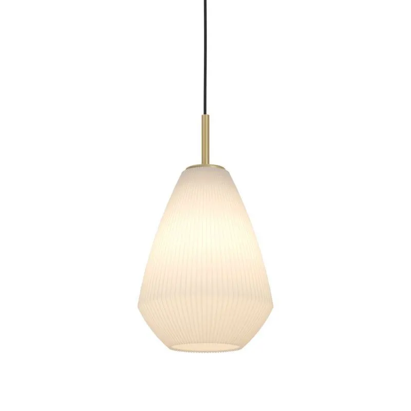 Ripplamp Eglo Caprarola messing/beež