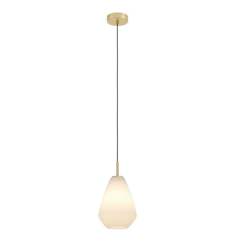 Ripplamp Eglo Caprarola messing/beež