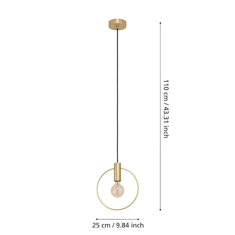 Ripplamp Eglo Manizales kuldne