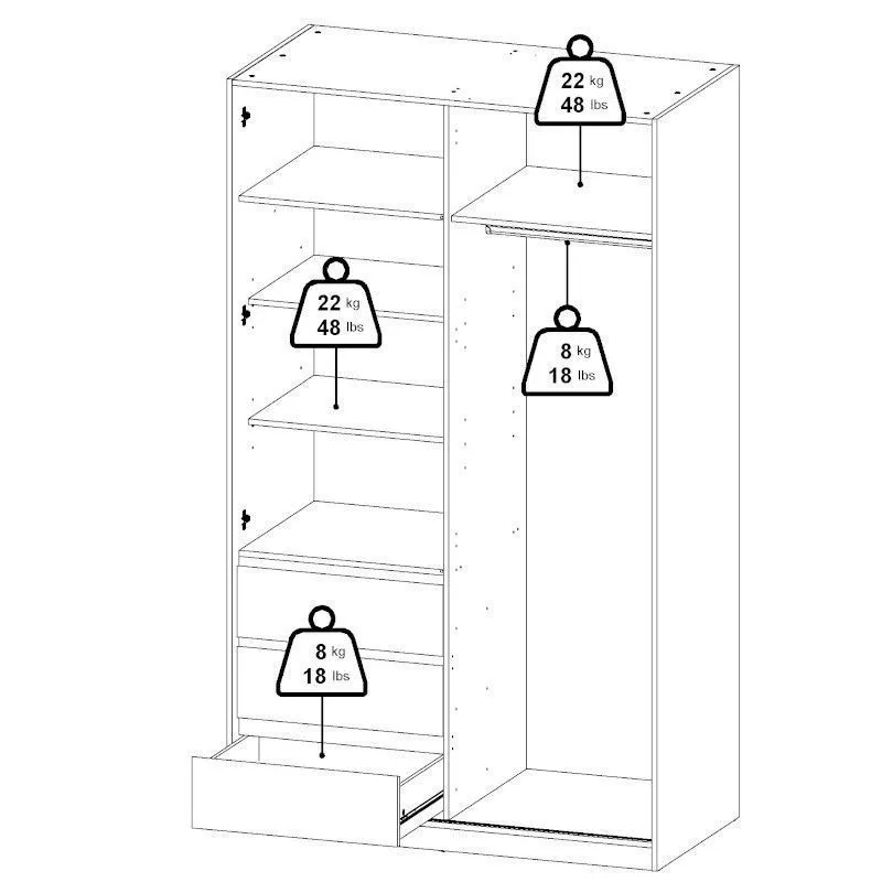 Riidekapp Naia hickory