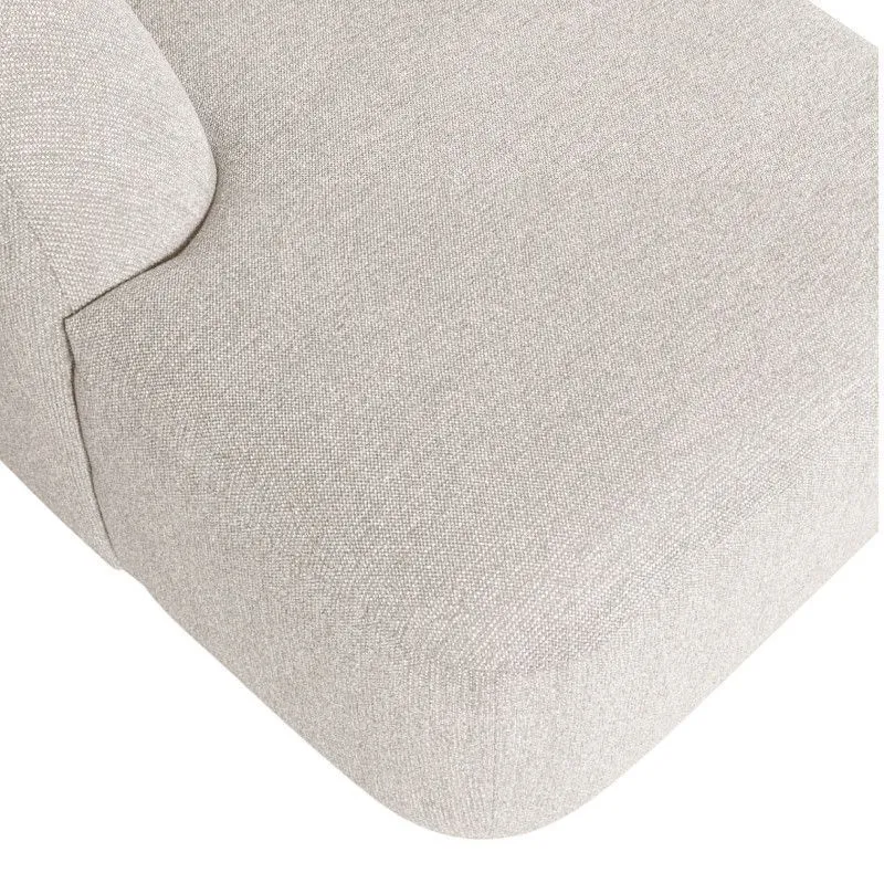 WOOOD U-kujuline diivan Sloping pearl