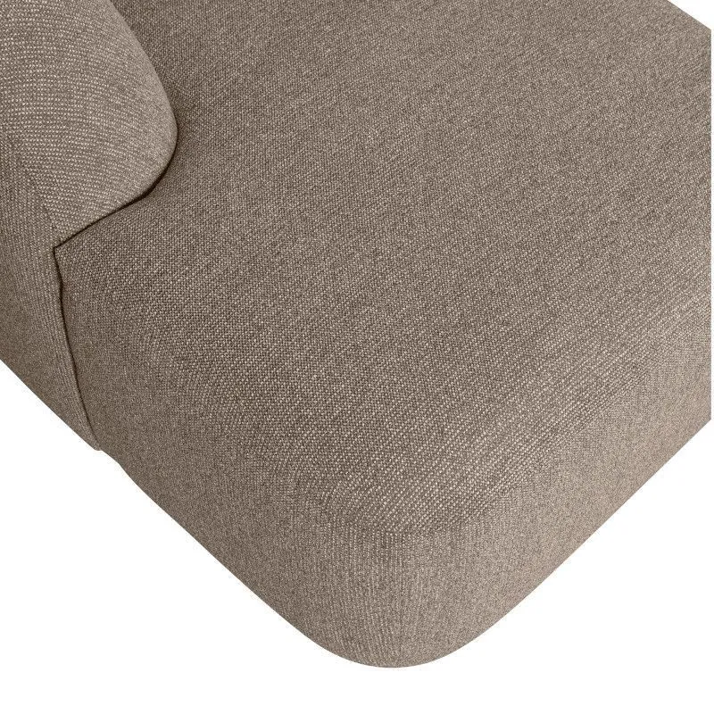 WOOOD U-kujuline diivan Sloping helepruun