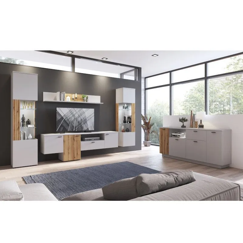 Tv-alus Alverno helehall/tamm