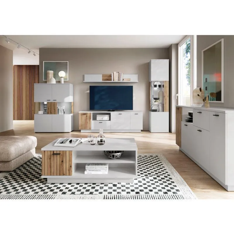 Tv-alus Alverno helehall/tamm