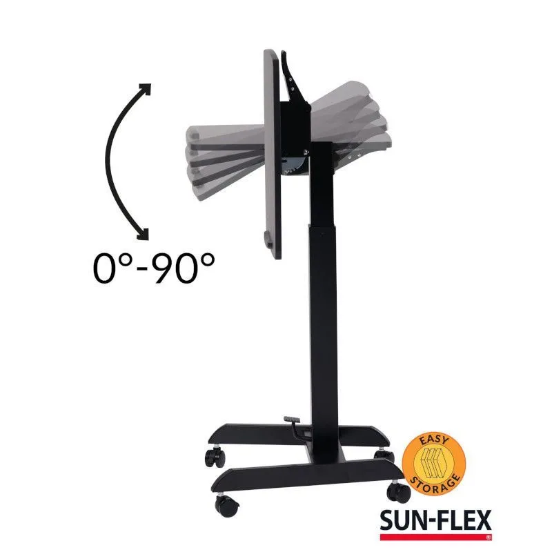 Reguleeritav arvutilaud Sun-Flex Pro 90° must