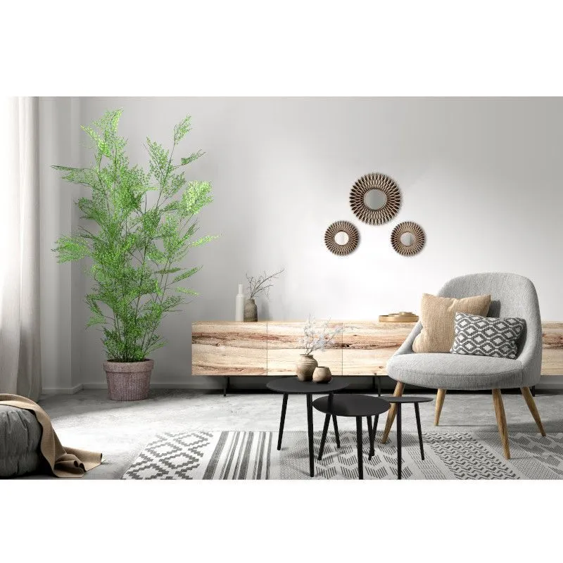 Peeglite komplekt Amanda 3 tk kuldne/must