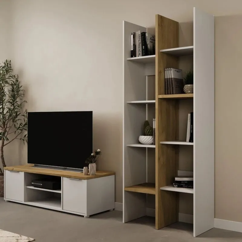 Riiul Access hamilton tamm/valge