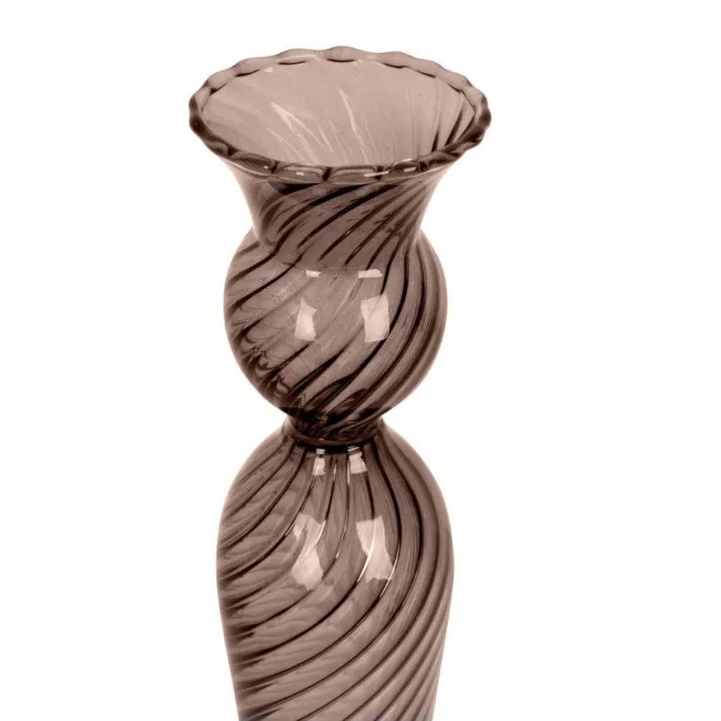 Antiikküünlahoidja Swirl H17 pruun