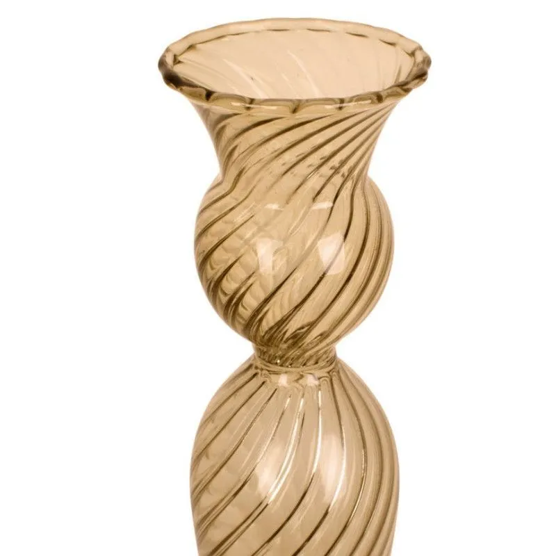 Antiikküünlahoidja Swirl L H26.5 helepruun