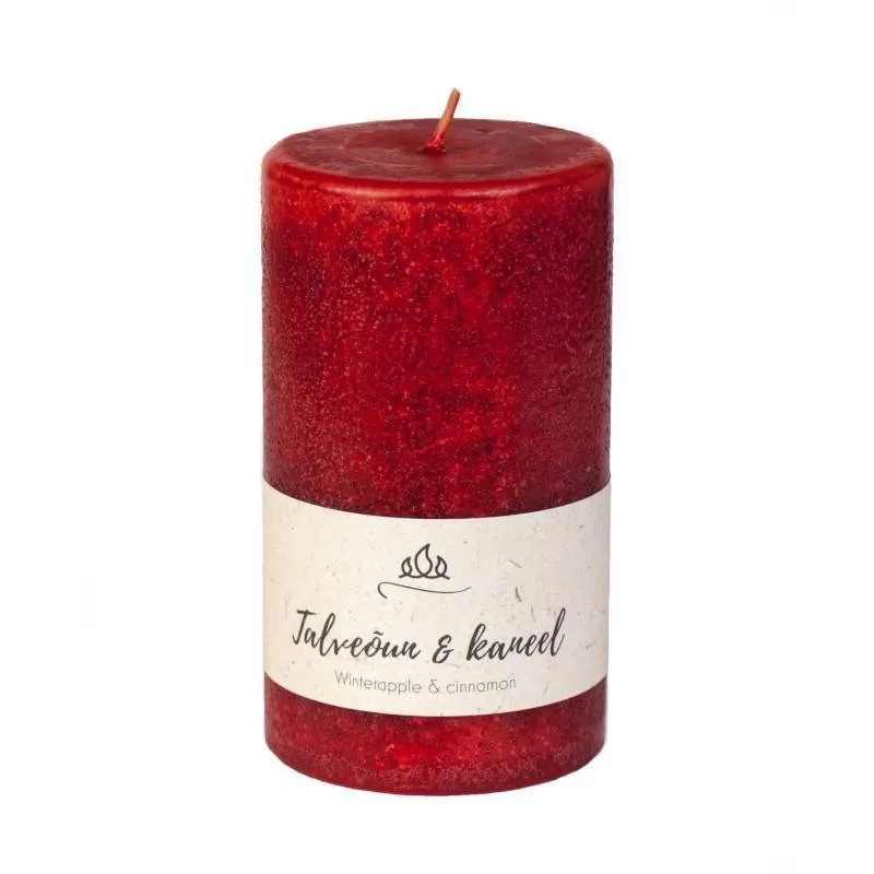 Lõhnaküünal Talveõun ja kaneel 7x8cm, 40h