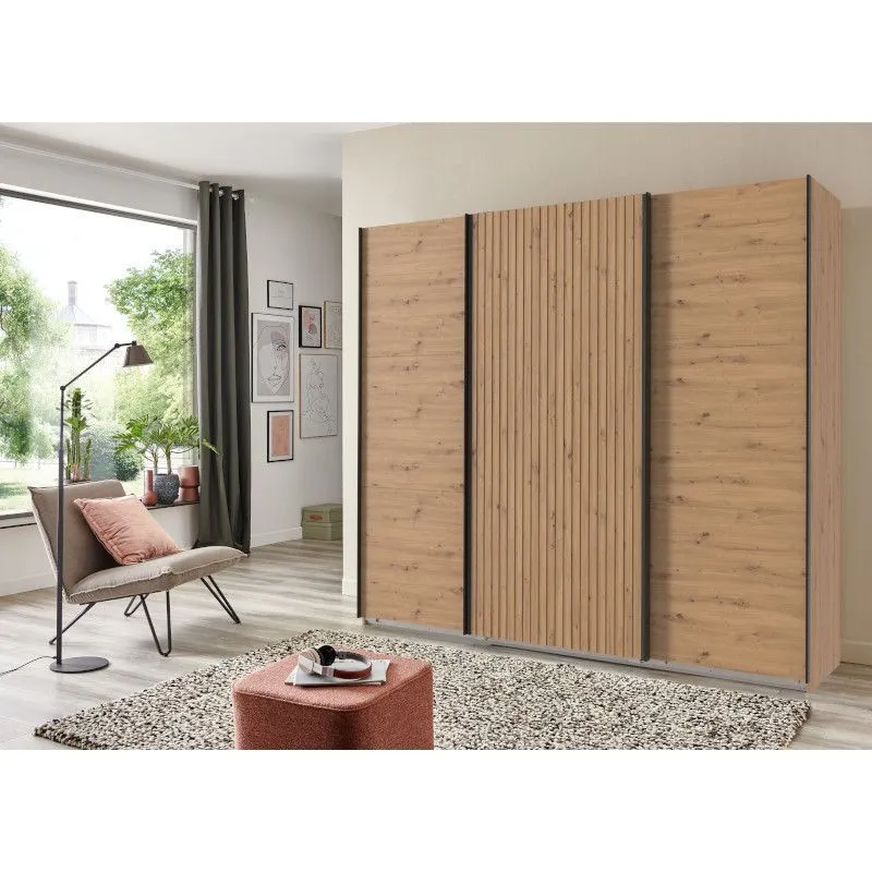 Lükandustega riidekapp Andorra artisan tamm