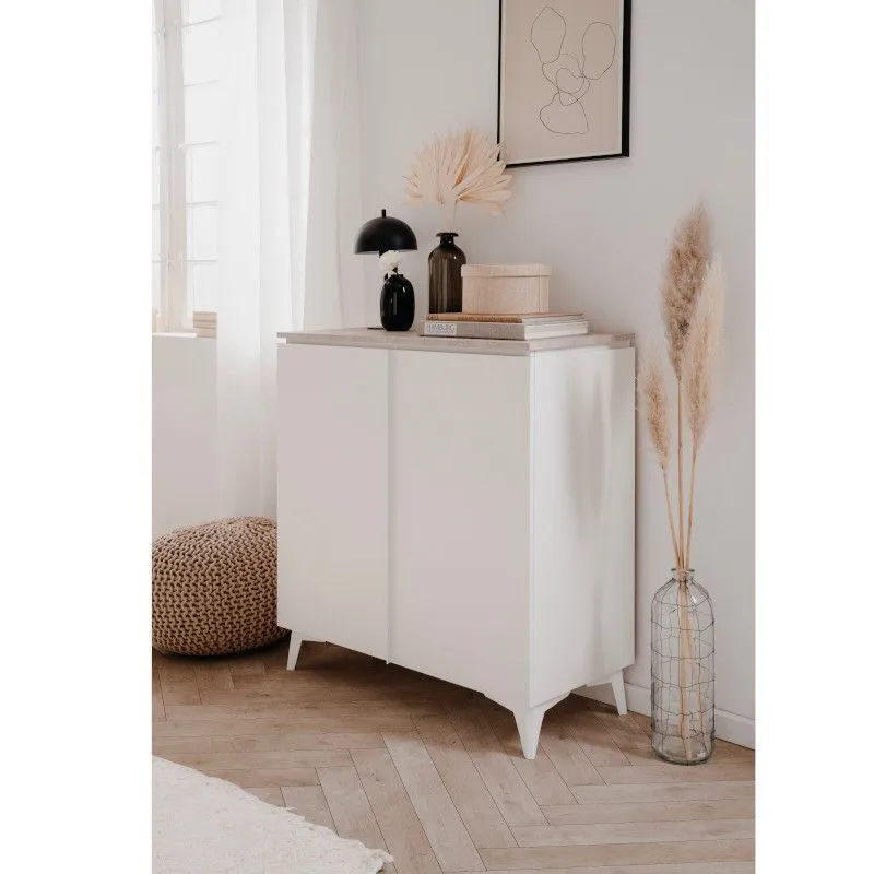 Kummut Bertrix 87x40 liivakivi/valge