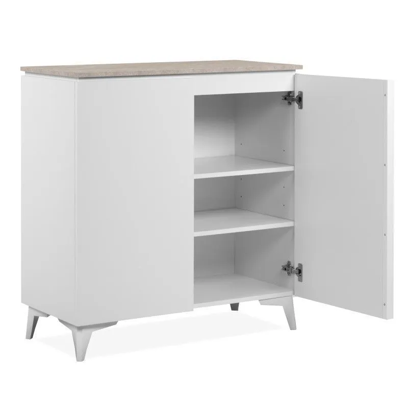 Kummut Bertrix 87x40 liivakivi/valge