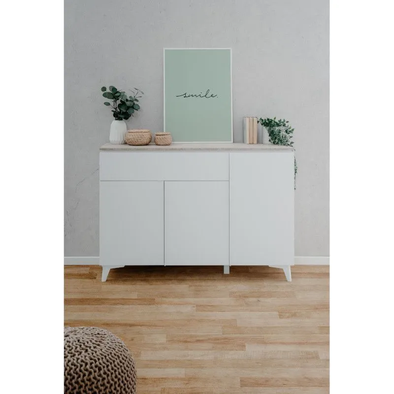 Puhvetkummut Bertrix 133x40 liivakivi/valge