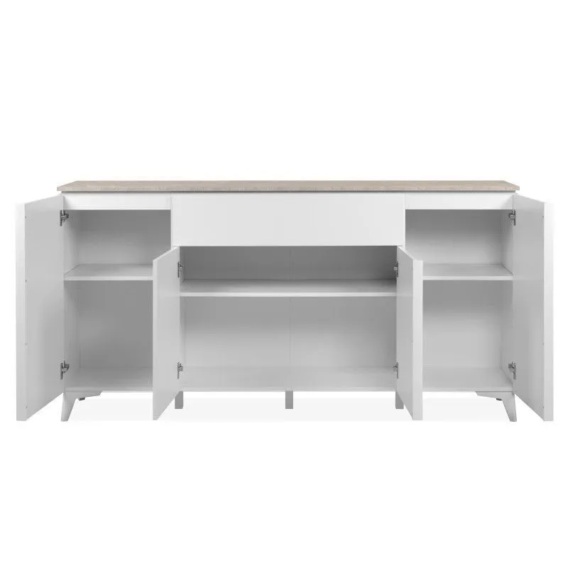 Puhvetkummut Bertrix 177x40 liivakivi/valge